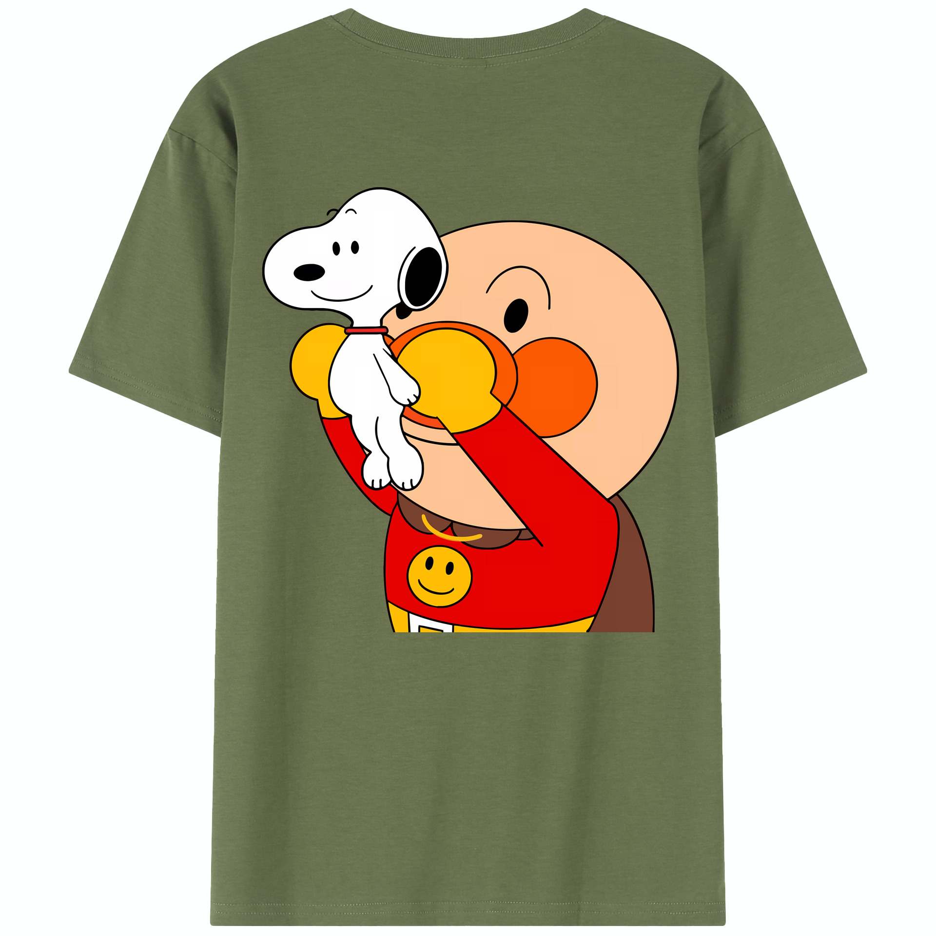 （画像用） アンパンマン Anpanman 綿100％半袖Tシャツ（背面プリント）